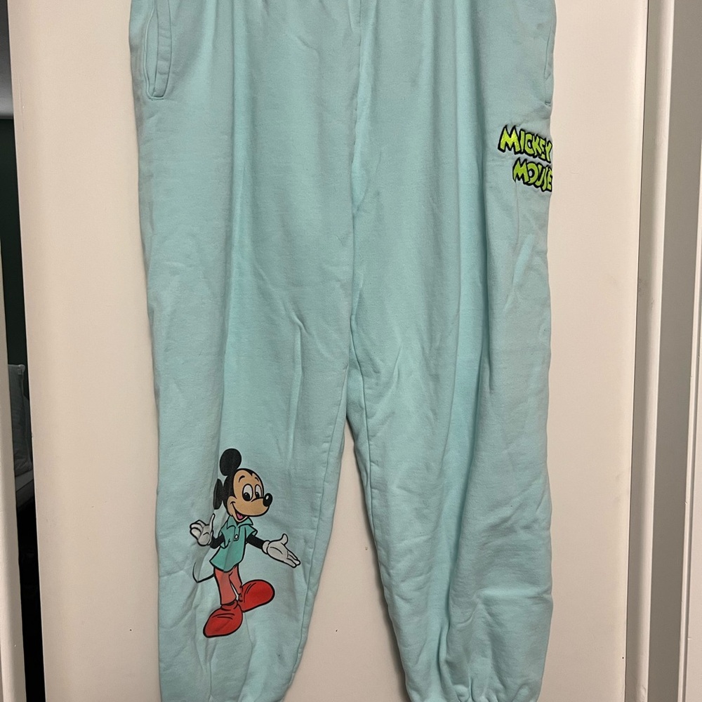 Disney Light Blue Mickey Mouse Joggers